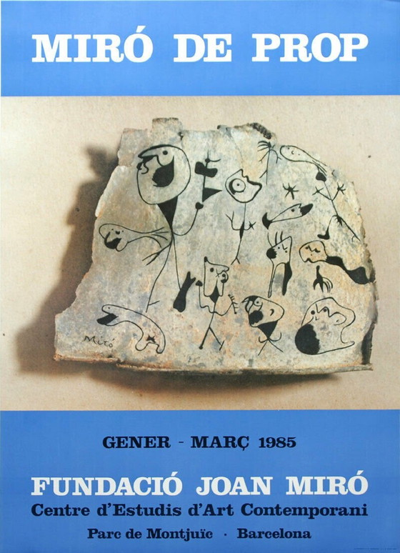 Image 1 of Joan Miro - 1985 Exhibition Poster, Miro De Pop