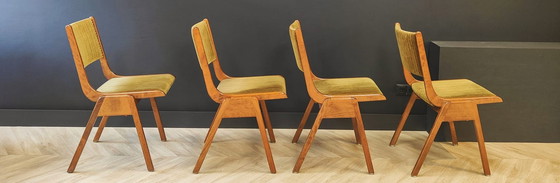 Image 1 of 4x Mid Century dining table chair