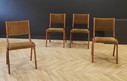 4 sedie da tavolo da pranzo Mid-Century