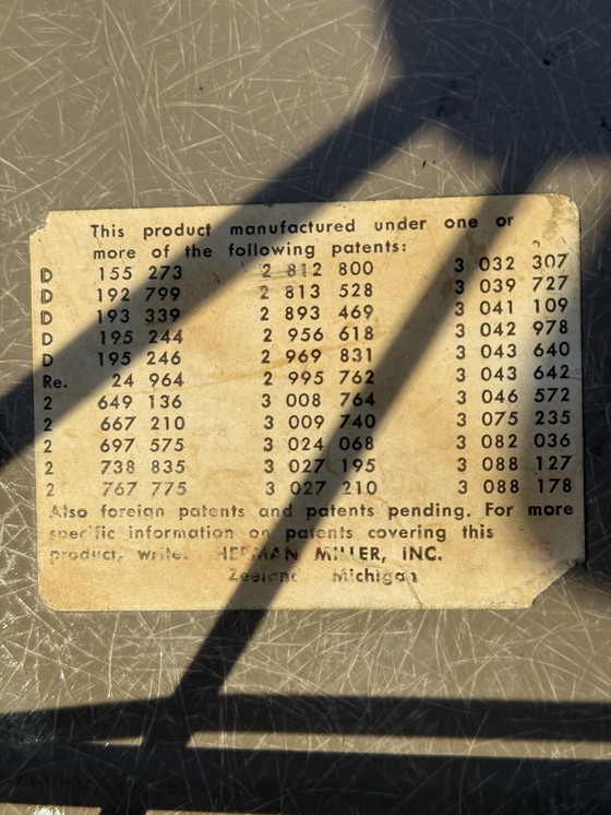 Image 1 of Rar Herman Miller Hide Gray Charles Ray Eames 60S Design Us No Vitra