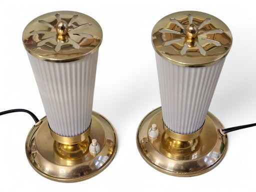 Pair of elegant table lamps, 1950s