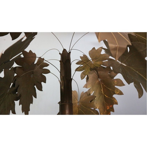 Image 1 of Scultura vintage di palma in rame per La Maison Jansen, Francia