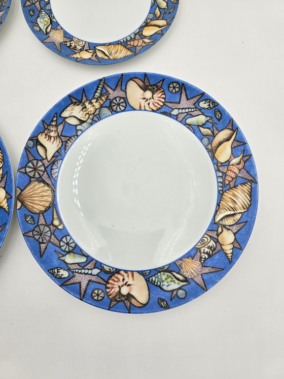 Image 1 of 4 "Fruits De Mer" Jacques Coeur Porcelain Plates