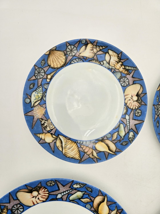 Image 1 of 4 "Fruits De Mer" Jacques Coeur Porcelain Plates