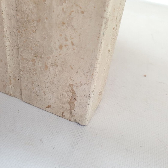 Image 1 of Vintage travertine coffee table, Italy 1980