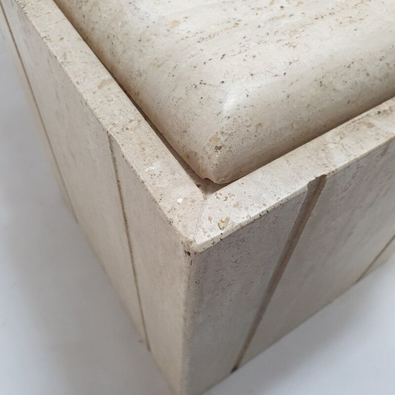 Image 1 of Vintage travertine coffee table, Italy 1980