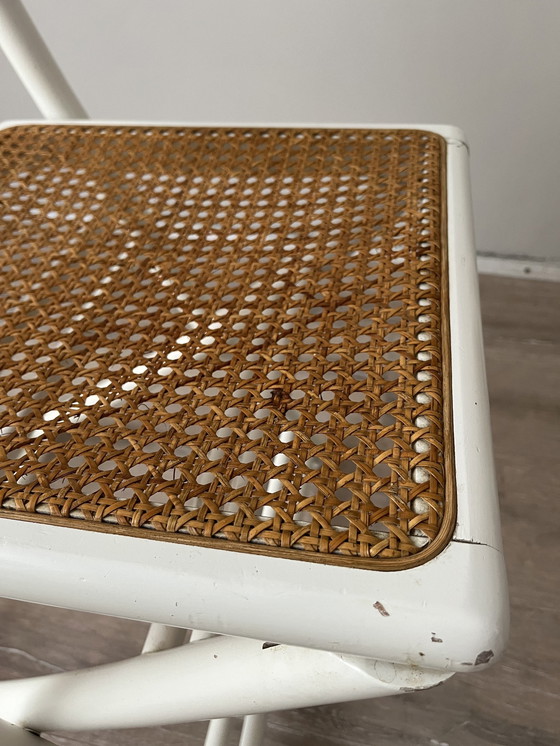 Image 1 of 3x Vintage Set Folding Webbing Chairs 1980 Italy