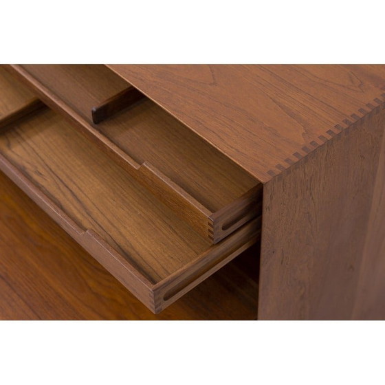 Image 1 of Danish vintage teak secretary by Peter Hvidt and Orla Mølgaard-Nielsen, 1960s