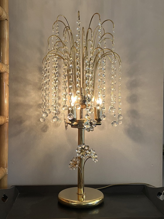 Image 1 of Branded Genuine Swarovski Crystal Table Lamp Schemerlamp