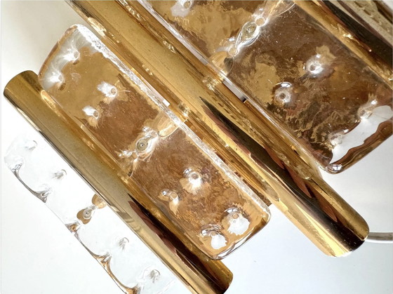 Image 1 of Hans Agne Jacobsson Orrefors Style Glamorous Vintage, lampada da parete in cristallo svedese, moderno scandinavo anni '70