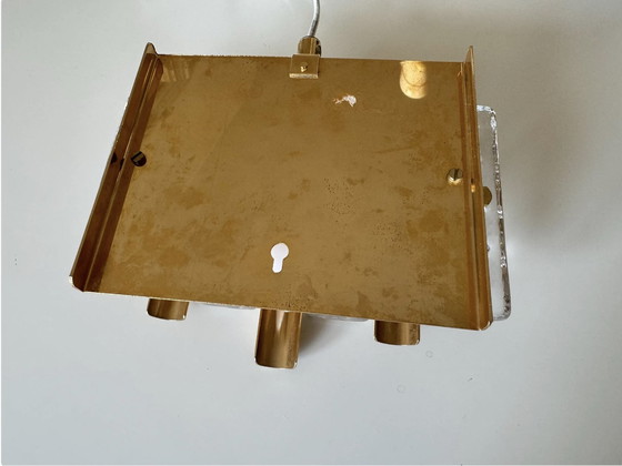 Image 1 of Hans Agne Jacobsson Orrefors Style Glamorous Vintage, lampada da parete in cristallo svedese, moderno scandinavo anni '70