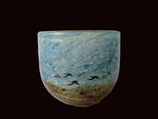 Kosta Boda - "Nordic" Bowl By Kjell Engman