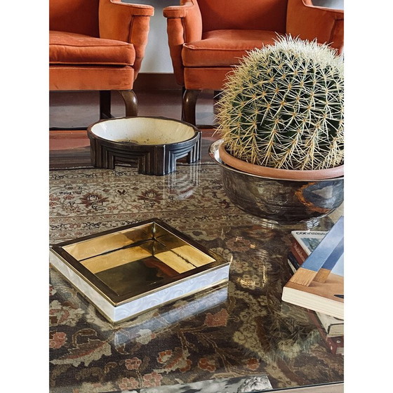 Image 1 of Vintage brass ashtray, Italy 1970