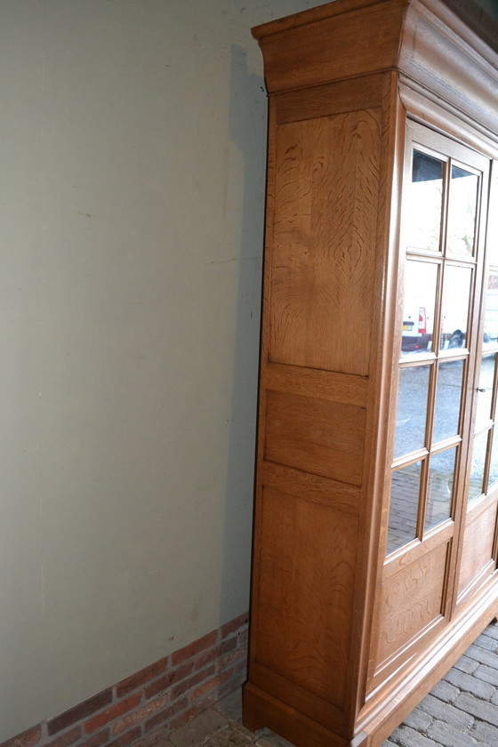 Image 1 of Antique Oak Louis Philippe Bookcase.