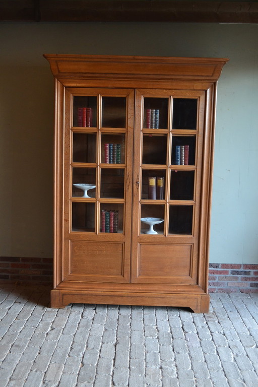 Antique Oak Louis Philippe Bookcase.