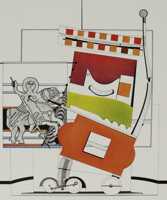 Image 1 of Nils Haglund - Abstract Coachman With Wagon 