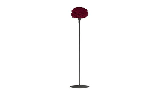 Designer floor lamp Umage EOS Mini Red / Champagne Floor Black