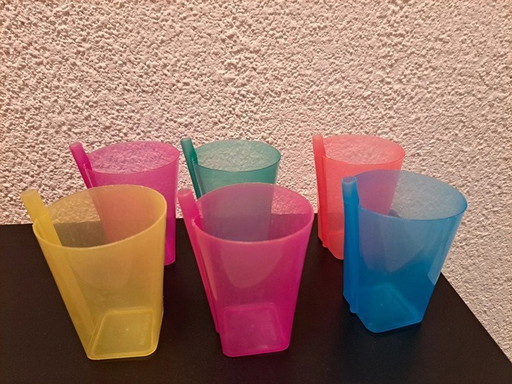 Drinking cups .  Brand : Tiger Plastics 1965 / 1970