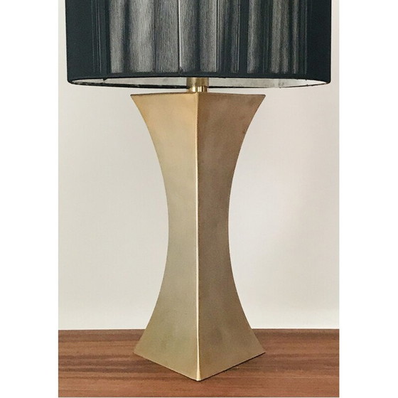 Image 1 of Vintage gilt metal table lamp, France 1970