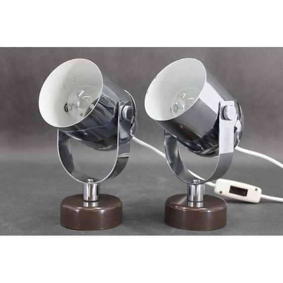 Image 1 of Pair of vintage wall lamp by Stanislav Indra for Combi Lux, Czechoslovakia 1970