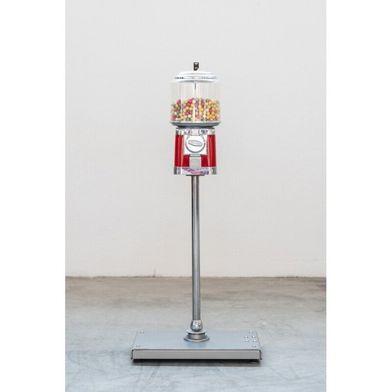 Image 1 of Vintage iron column candy dispenser by Castor, Canada 1990