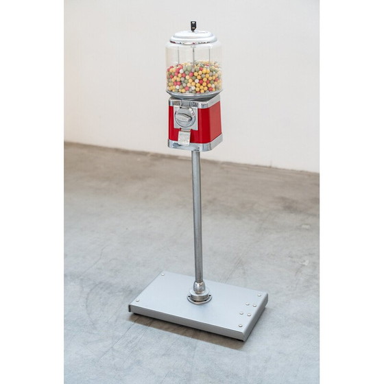 Image 1 of Vintage iron column candy dispenser by Castor, Canada 1990