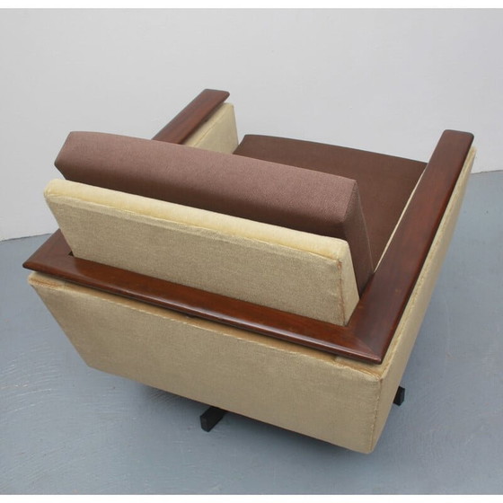 Image 1 of Vintage swivel clubchair in mohair-velour, 1960s