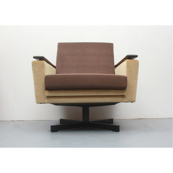 Image 1 of Vintage swivel clubchair in mohair-velour, 1960s