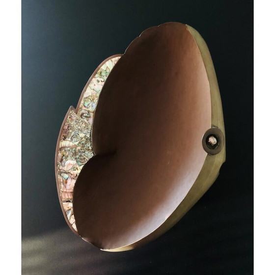 Image 1 of Tazza "pesce" in rame e madreperla di G. Espinosa, Messico 1960