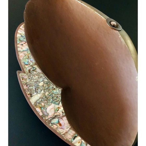 Image 1 of Tazza "pesce" in rame e madreperla di G. Espinosa, Messico 1960