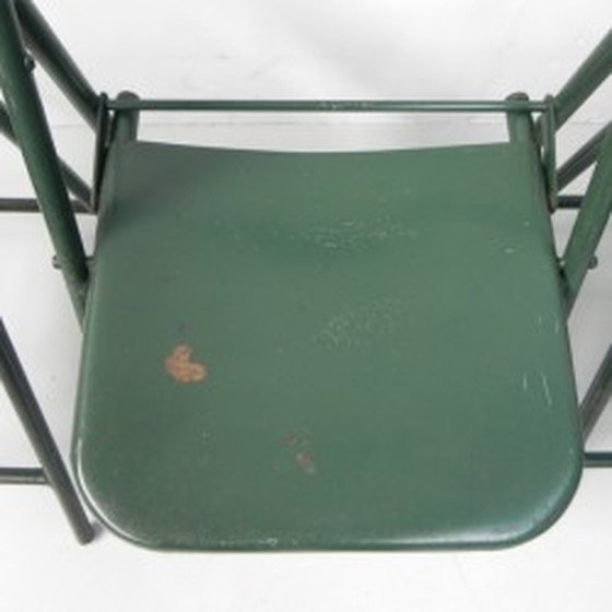 Image 1 of 4x Industrial steel folding chairs Du-al Dare Inglis 