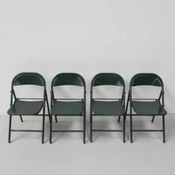 Image 1 of 4x Industrial steel folding chairs Du-al Dare Inglis 