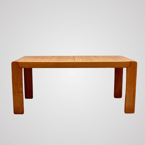 Image 1 of Vintage extendable elm table, France 1960