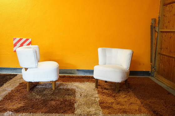 Image 1 of Mid Century Chaises avec accoudoirs, set de 2 pièces