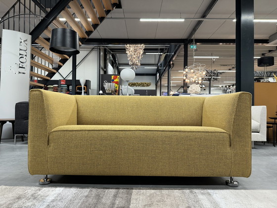 Image 1 of Gelderland 4800 2 Seater sofa yellow fabric