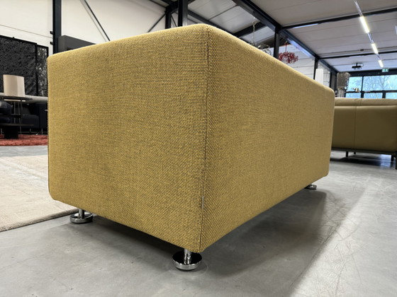 Image 1 of Gelderland 4800 2 Seater sofa yellow fabric