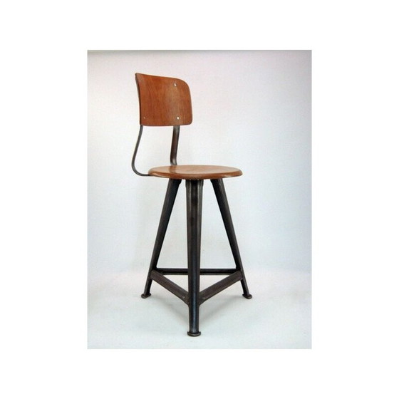 Image 1 of Rowac industrial stool chair, 1920s