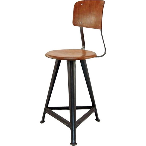 Image 1 of Rowac industrial stool chair, 1920s