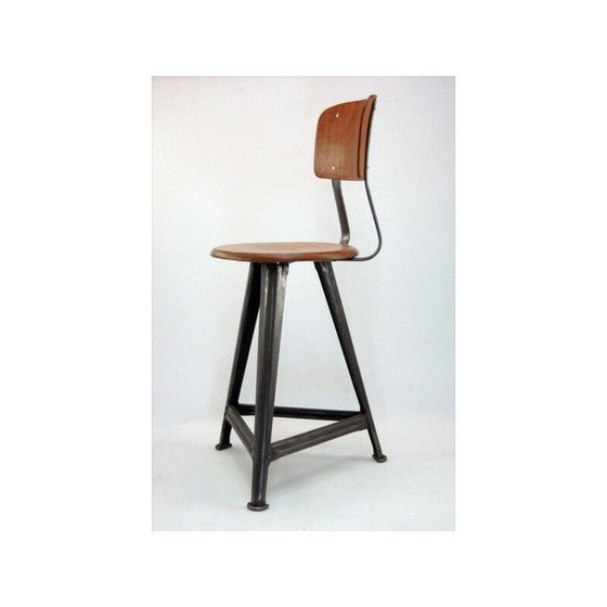 Image 1 of Rowac industrial stool chair, 1920s