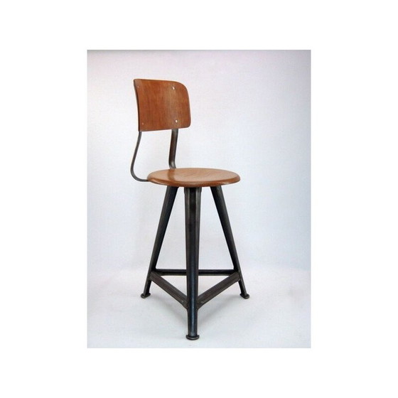 Image 1 of Rowac industrial stool chair, 1920s