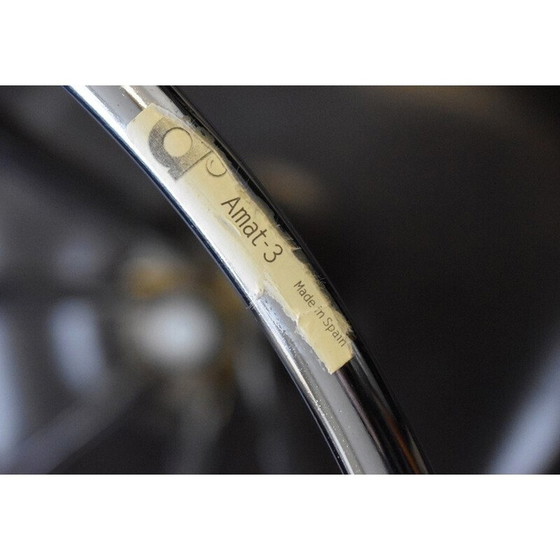 Image 1 of Coppia di sgabelli da bar vintage in faggio e cromo di Pepe Cortés per Amat, anni '90