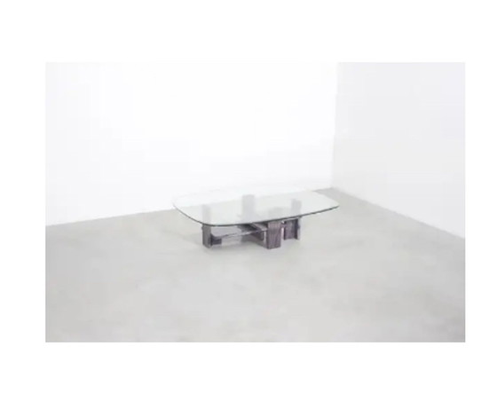 Image 1 of Marble and glass coffee table