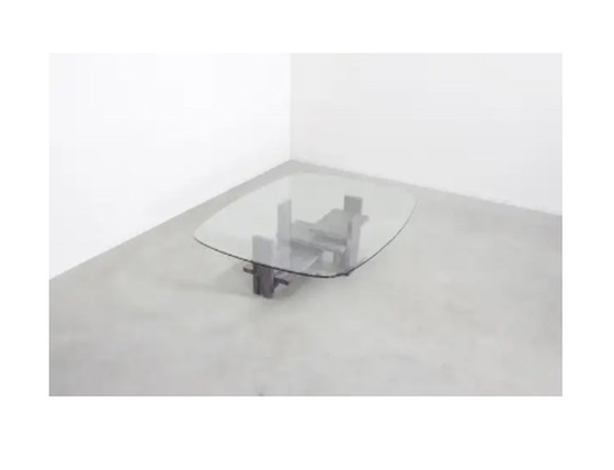 Image 1 of Marble and glass coffee table