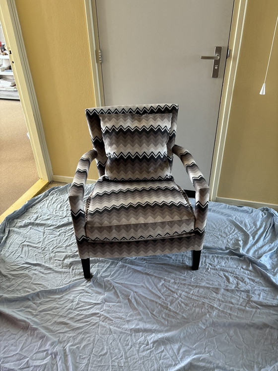 Image 1 of Eichholz Chair Gregory Chevron Brown