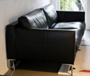 Design on Stock Heelz 3-Seater Sofa, Black Leather