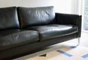 Design on Stock Heelz 3-Seater Sofa, Black Leather