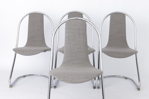 4x Space age chairs 1970s - by Tacke Sitzmöbel, Germany