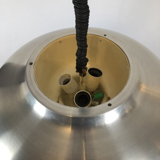 Image 1 of Lampada a sospensione vintage con vetro regolabile di Oscar Torlasco per Lumi Milano, Italia 1950