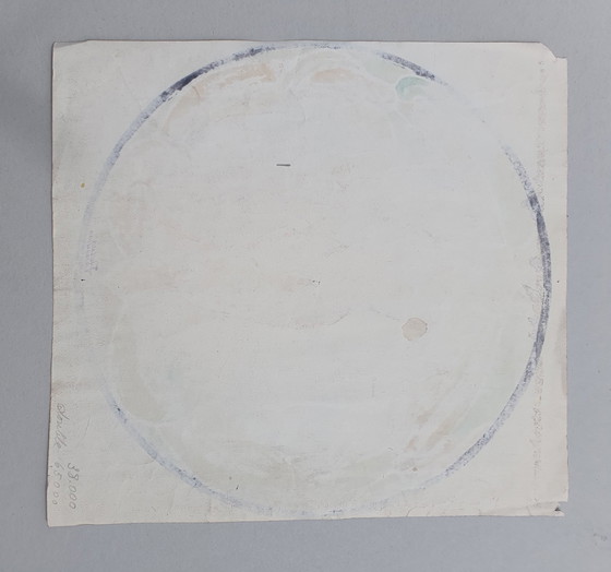 Image 1 of Disegno originale ad acquerello vintage per vetrata