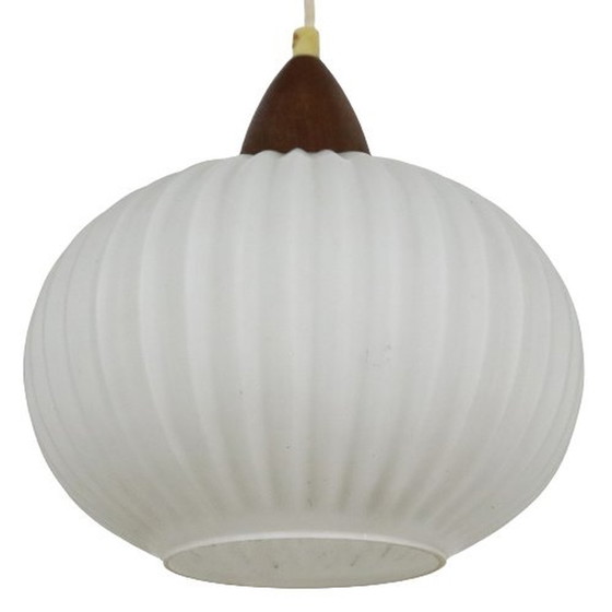 Image 1 of Lámpara de cristal lechoso &#39;Loftbel&#39;